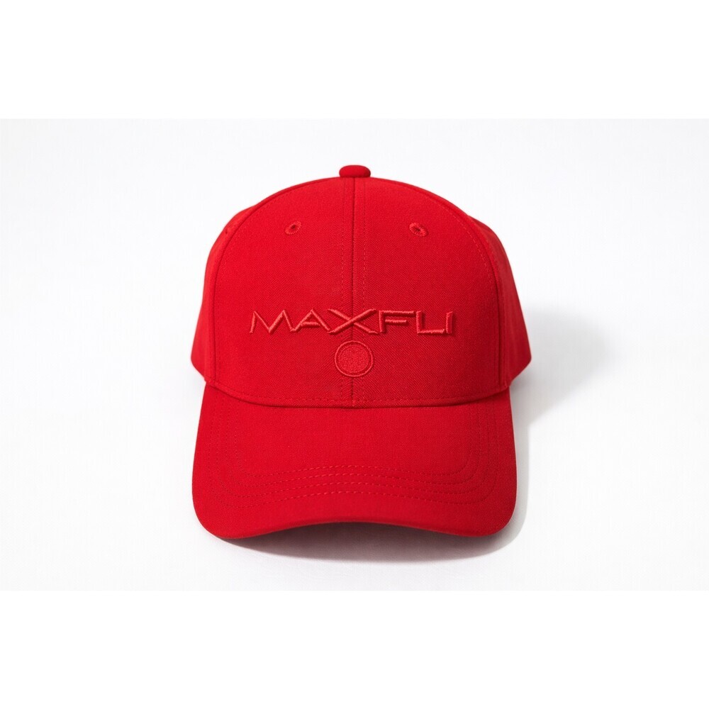 Maxfli Tour Men's Tech Cap Red 3D‎ Logo Golf Hat Strap Back OSFM New Golf NWT